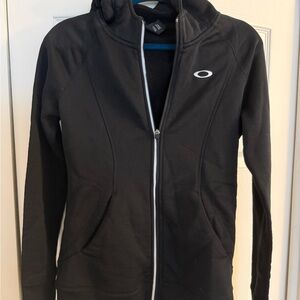 Oakley hooded zip front jacket